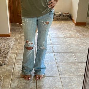 Vintage Abercrombie & Fitch flare distressed 00